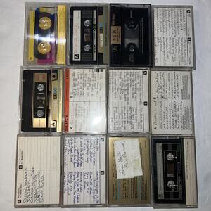 Lot 12 Prerecorded Blank Cassette Tapes for Re-Recording